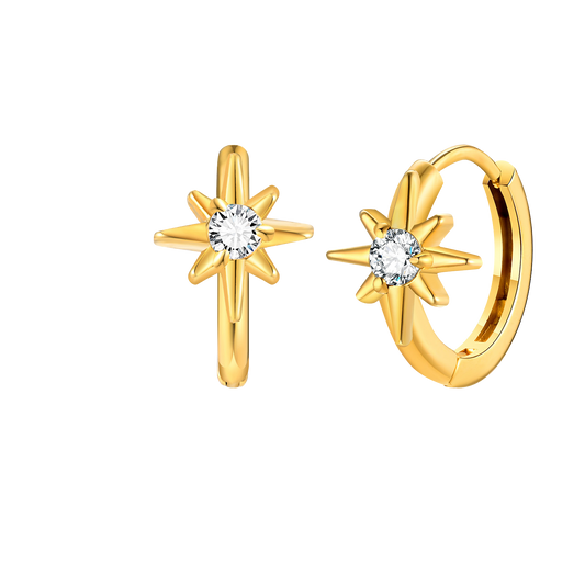 Starlight hoop earrings
