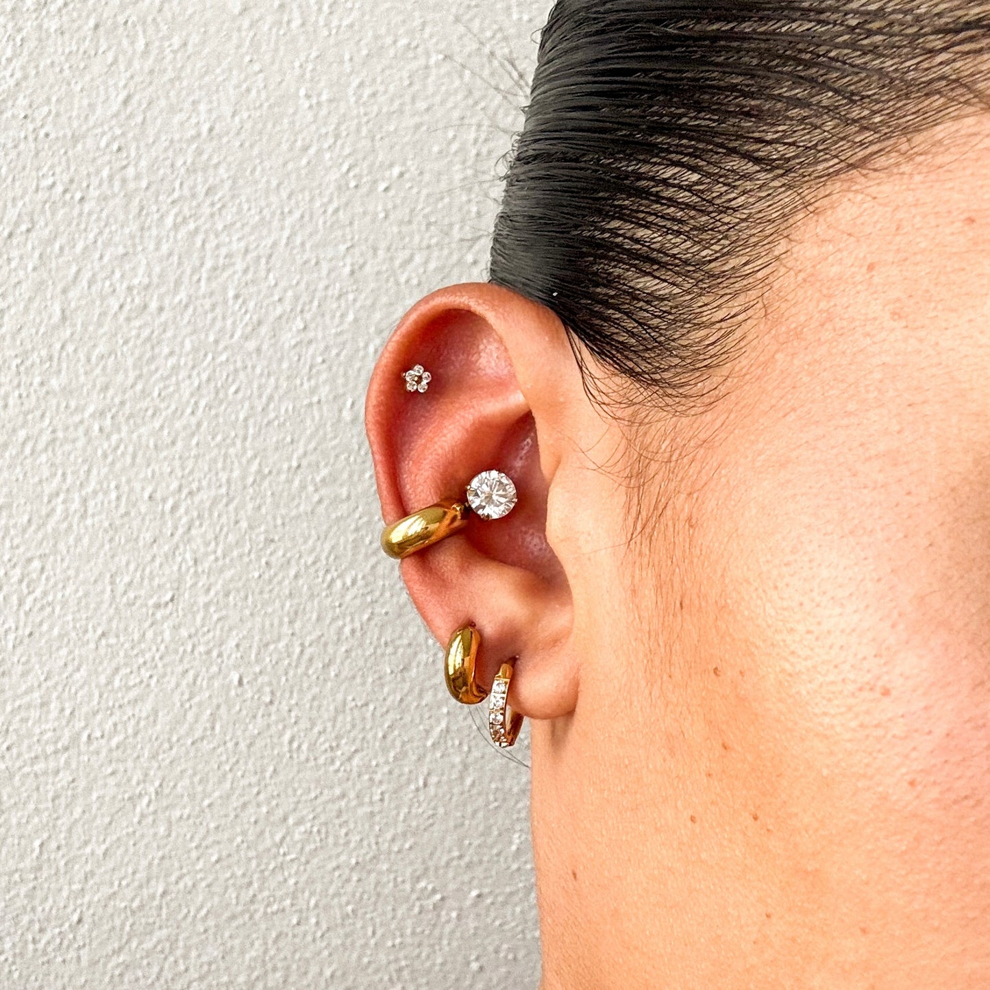 Sparkling mini hoops