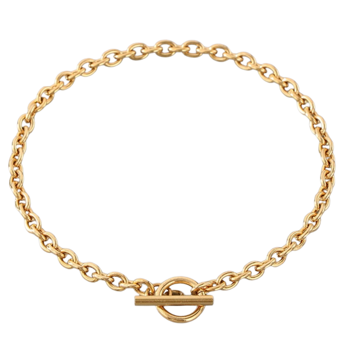 Golden link bracelet
