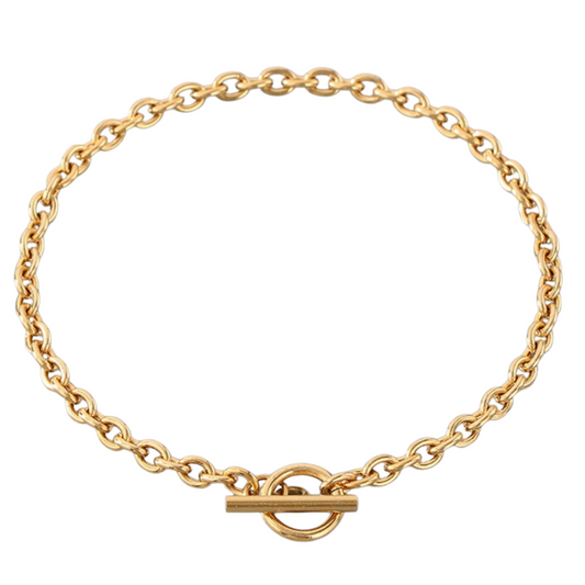 Golden link bracelet